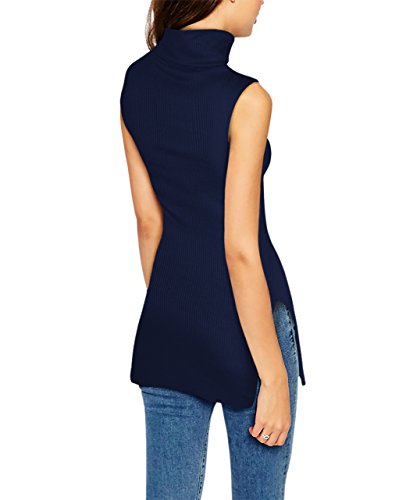 Womens Sleeveless Turtleneck Tunic Sweater by Hybrid  Co