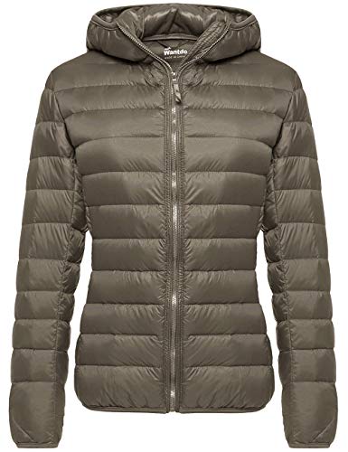 Wantdo Women39s Hooded Packable Ultra Light Weight Short Down Jacket