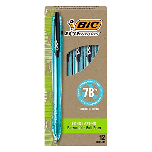 BIC ReVolution Ocean Retractable Ballpoint Pen Black