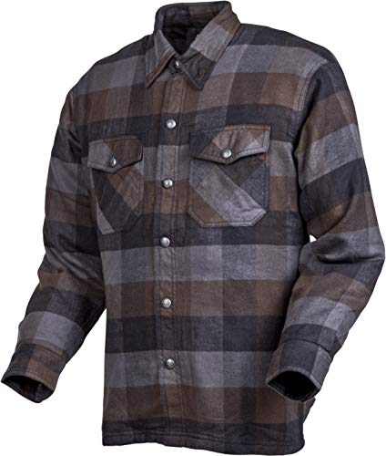 Scorpion EXO Covert Flannel Riding Shirt XXXXLarge BlackBrownGrey