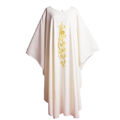 Priest chasuble with embroidered Lamb of God church vestments