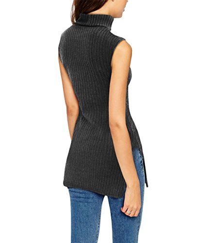 Womens Sleeveless Turtleneck Tunic Sweater by Hybrid  Co