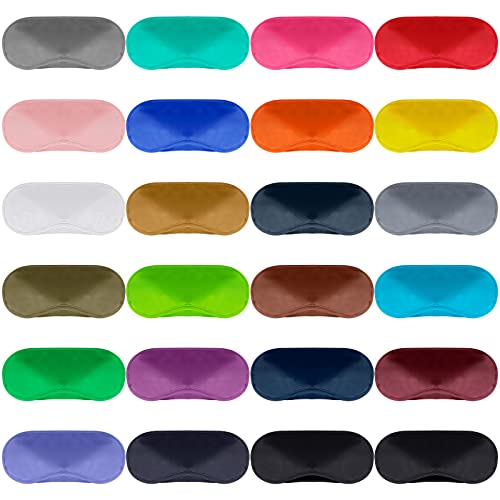 100 Pack Eye Mask Disposable Blindfolds for Games with Nose Pad Soft Eye Cover Party Pack Sleep Eye Masks Eye Shade Mask Women Men Kids Black