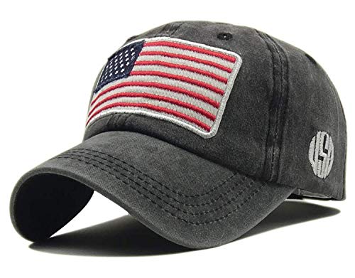 LOKIDVE Men39s USA American Flag Baseball Cap Embroidered Polo Style Military Army Trucker Hat