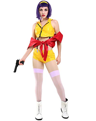 Miccostumes Women39s Anime Top and shorts Cosplay Costume with Headband and Socks