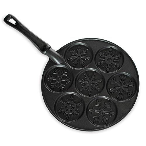 Black Autumn Leaves Pancake Skillet by Nordic Ware