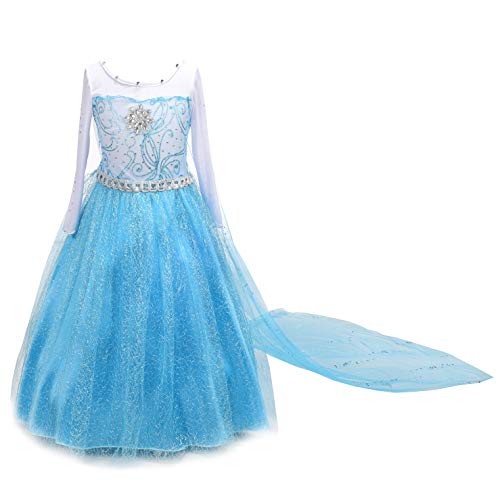 Dressy Daisy Girls39 Ice Princess Dress Costume Birthday Halloween Christmas Fancy Party Outfit Size 212