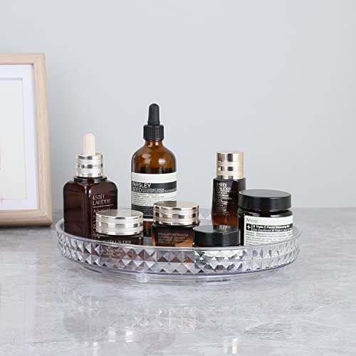 Rotating Makeup Organizer skincare organizers Bathroom Lazy Susan Organizer Perfume Organizer Spinning Cosmetics Organizer for VanityCabinets Pantry Fridge CountertopsKitchen