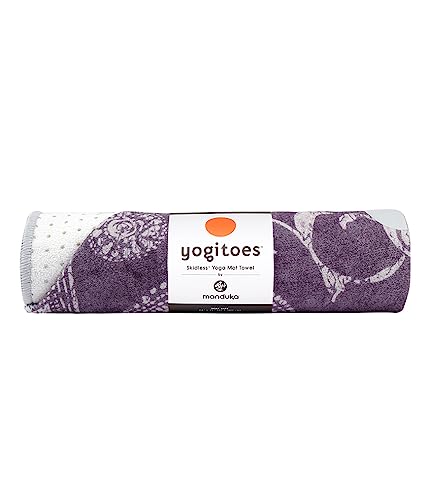 Yogitoes Yoga Mat Towel  Lightweight Quick Drying Microfiber Non Slip Skidless Technology Use in Hot Yoga Vinyasa and Power Various Sizes and Colors