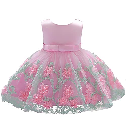 Dressy Daisy Baby Girls Wedding Flower Girl Pageant Dress Party Tulle Skirt for Special Occasion Blue Pink Purple Yellow