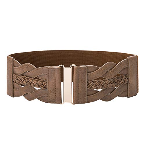 GRACE KARIN Women39s Elastic Vintage Belt Stretchy Retro Wide Waist Cinch Belt