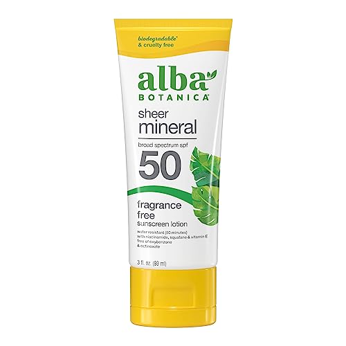 Alba Botanica Sunscreen Lotion SPF 45 Green Tea 4 Oz