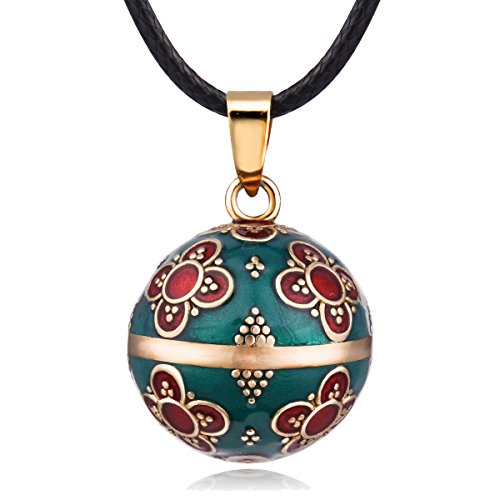 EUDORA Harmony Ball Necklace Vintage Colorful Creative Music Chime Bell Wishing Bola Enamel Craft Pendant 30  45 Long Cord for Pregnancy