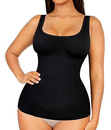 FeelinGirl Shapewear for Women Tummy Control Tank Tops Seamless Shapewear Compression Top Shaper for Everybody