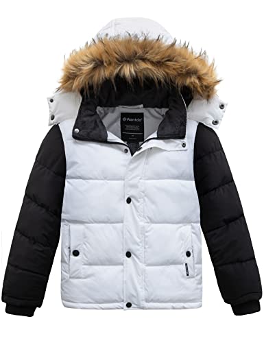 Boys Hooded Winter Coat Waterproof Outwear Heavy Puffer Jacket