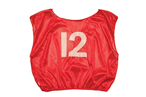 Champion Sports Numbered Mesh Practice Scrimmage Vest  Available in Multiple Colors and Sizes Pack of 12