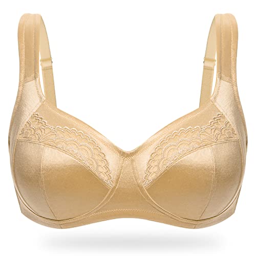 Wingslove Women39s Minimizer Wireless Full Coverage Balconette Bra Unlined Plus Size Bra