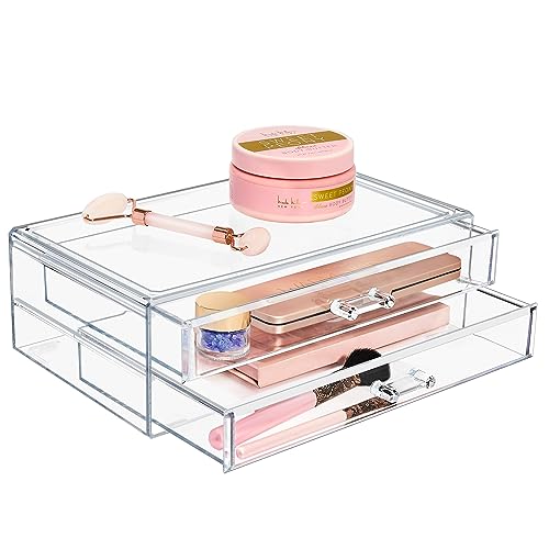 Makeup and jewellery storage just became a whole lot more convenient with these stackable and interchangeable Sorbus acrylic drawer sets