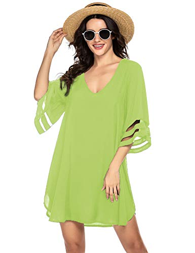 Ekouaer Women39s Swim Cover Ups for Beach Swimwear Summer Casual Loose Sun Dress