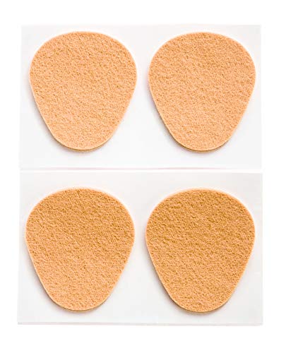 18 Thick Adhesive Metatarsal Pads  4 Pack Flesh Colored Felt  Foam Dancer Pedi Pads 2 34 x 2 38