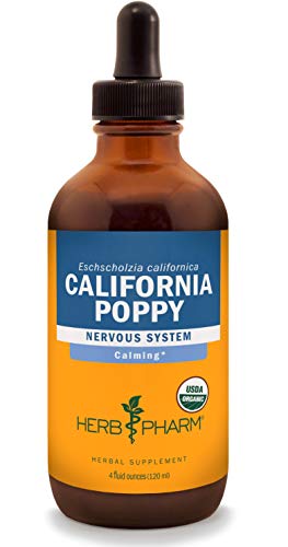 Calming Nervous System Support 4 oz  Herb Pharm Certified Organic California Poppy Liquid Extract