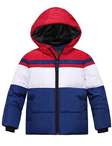 Wantdo Boy39s Warm Winter Coat Thicken Puffer Jacket Windproof Winter Jacket Water Resistant Hooded Parka