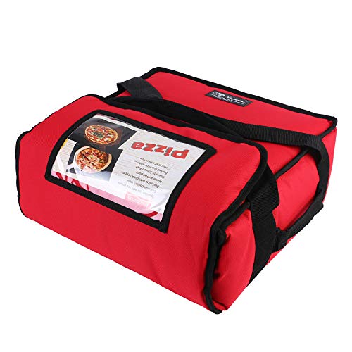 Yopral Professional Insulated Pizza Delivery Bag 15 x 15 x 7 Durable Warmer Food Delivery Bag for RestaurantCatering