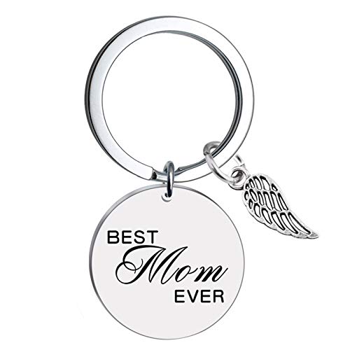 Keychains for Women Christmas Gifts for Mother from Son Daughter HusbandMothers Day Birthday Thanksgiving Day Present for Mom Keychains for Car Keys with Loving Massage of Best Mom Ever