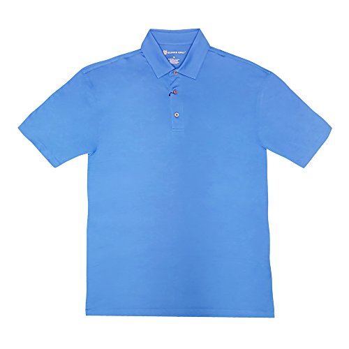 2017 Oxford Stanton DriRelease Heathered French Blue XXLarge Golf Polo