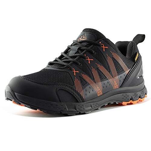 Wantdo Men39s Waterproof Hiking Shoes Low Top Waterproof Hiking Boots Lightweight Trekking Shoes