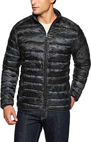 TSLA Men39s Lightweight Packable Accent Puffer Jacket WaterResistant Winter Jackets