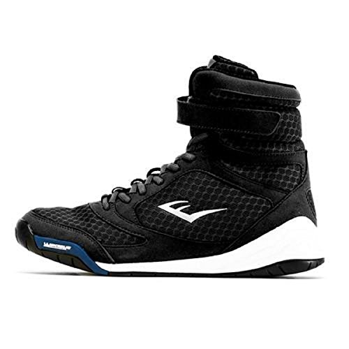 Everlast New Elite High Top Boxing Shoes  Black Blue Red