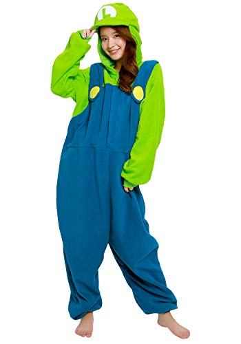 Kigurumi Onesie of Luigi from Super Mario Bros