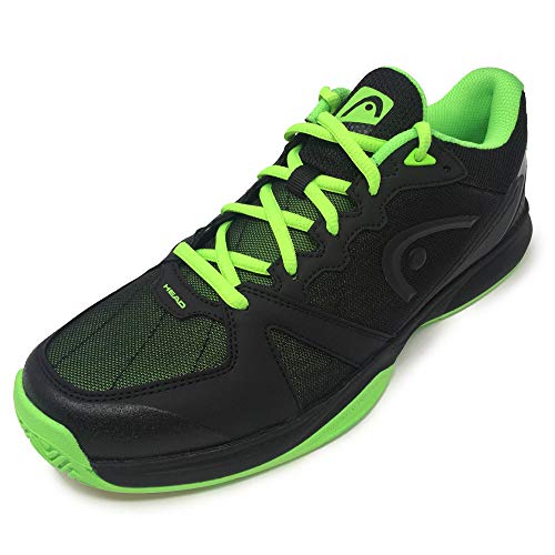 HEAD Revolt Pro Men39s Indoor Court Shoe BlackGreen for Squash Badminton or Pickleball