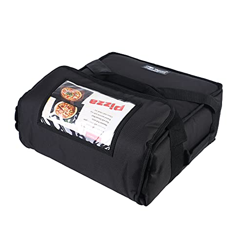 Yopral Professional Insulated Pizza Delivery Bag 15 x 15 x 7 Durable Warmer Food Delivery Bag for RestaurantCatering