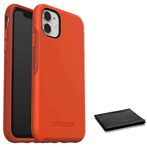 OtterBox Symmetry Series Case for iPhone 11 and iPhone XR  Includes Cleaning Cloth  Risk Tiger Mandarin REDPUREED Pumpkin