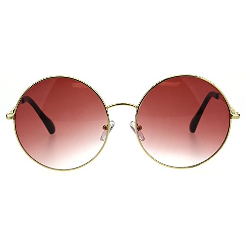 Hippie Round Lens Sunglasses in the Traditional Oversized Joplin Style