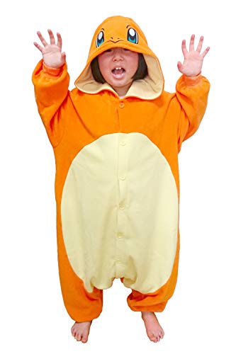 SAZAC Kigurumi  Pokemon  Charmander  Onesie Jumpsuit Halloween Costume Kids Size 59 Year Old Orange