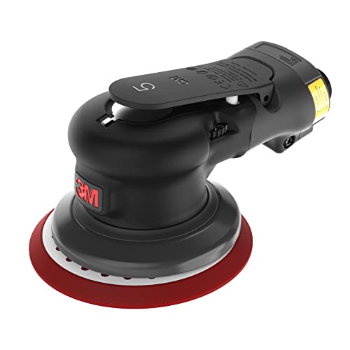 3M Pneumatic Random Orbital Sander  Xtract ROS 88950 6 in NonVacuum 316 in Orbit Lightweight and Comfortable 12000 RPM 209W Motor 3 Speed Settings with Thumb Control