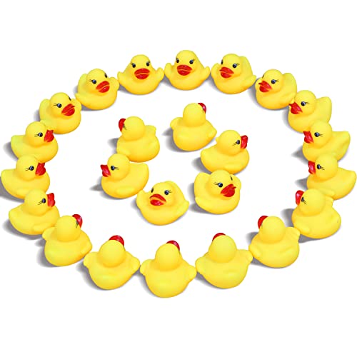 Novelty Place Float Rubber Duck Ducky Baby Bath Toy for Kids Assorted Colors 12 Pcs