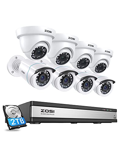ZOSI 1080p Dome Security Cameras Hybrid 4in1 HDCVITVIAHD960H Analog CVBS2MP Day Night Weatherproof Surveillance CCTV Camera Dome OutdoorIndoorNight Vision Up to 80FT