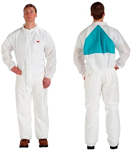 Large quantities of the 3M disposable protective coverall 4520CSBLKL in white