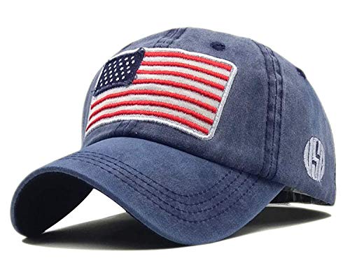 LOKIDVE Men39s USA American Flag Baseball Cap Embroidered Polo Style Military Army Trucker Hat