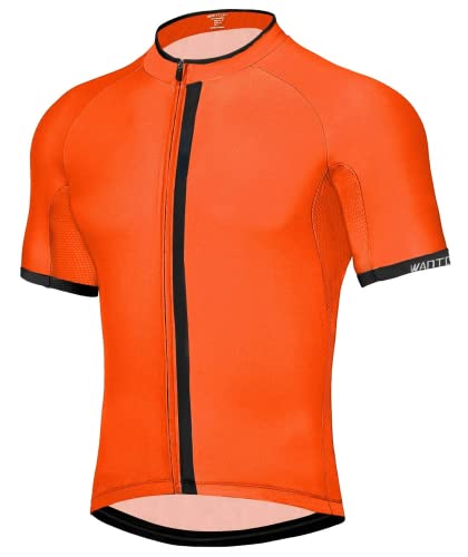 Wantdo Men39s Cycling Jerseys Mountain Bike MTB Jersey Short Sleeve Bike Shirts Breathable Quick Dry Cycling Clothing