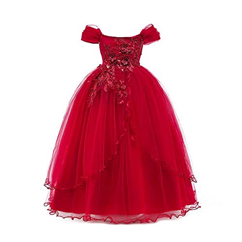 Dressy Daisy Girls Special Occasion Dresses Prom Gown Wedding Flower Girl Pageant Dress Sequined Applique