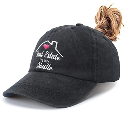 LOKIDVE Home Girl Baseball Cap Washed Cotton Distressed Realtor Hat for Real Estate Agent