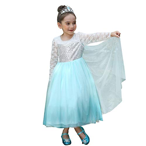 Dressy Daisy Girls Ice Princess Dress Up Costumes Halloween Fancy Party Dresses Sequined Size 310