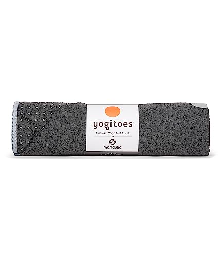 Yogitoes Yoga Mat Towel  Lightweight Quick Drying Microfiber Non Slip Skidless Technology Use in Hot Yoga Vinyasa and Power Various Sizes and Colors