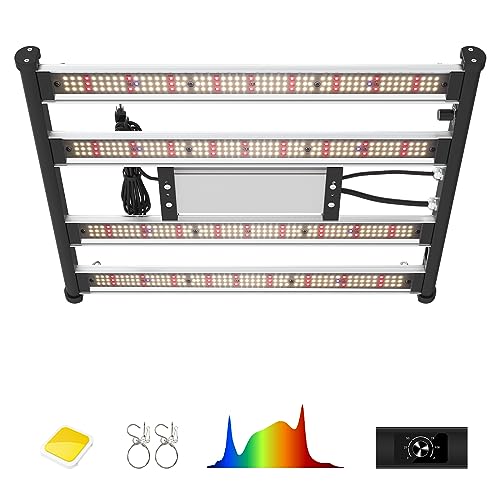 LED Grow Light Coverage Full Spectrum LED Grow Lights with Upgraded SMD LEDs Foldable Dimmable Grow Light Bar for Indoor Plants Seeding Veg and Bloom N240 Pro