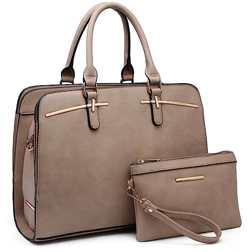 Women Handbag Wallet Tote Bag Shoulder Bag Hobo Bag Top Handle Satchel Purse Set 2pcs w 3 Compartments